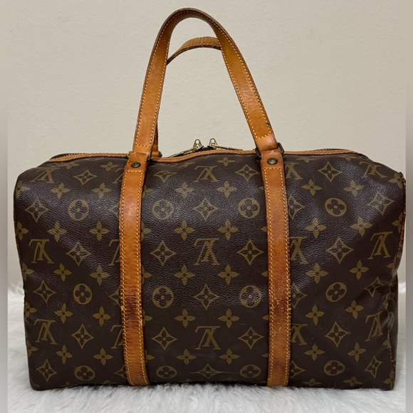 Authentic Louis Vuitton Vintage Monogram Sac Souple 35 Boston Satchel Bag - Picture 3 of 16